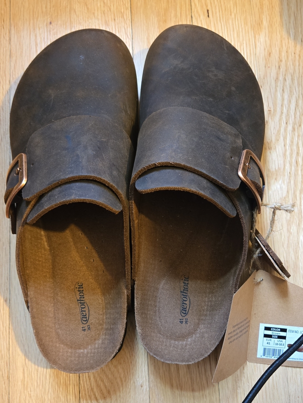 Aerothotic Dakota Supportive Leather Clogs